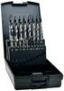 Exact 74961 TIAIN-TIP set spiralnih svrdla 1 mm, 1.5 mm, 2 mm, 2.5 mm, 3 mm, 3.5 mm, 4 mm, 4.5 mm, 5 mm, 5.5 mm, 6 mm, 6.5 mm, 7 mm, 7.5 mm, 8 mm, 8.5 mm, 9 mm, 9.5 mm, 10 mm TiAIN DIN 338 trostruka plosnata osovina 1 Set