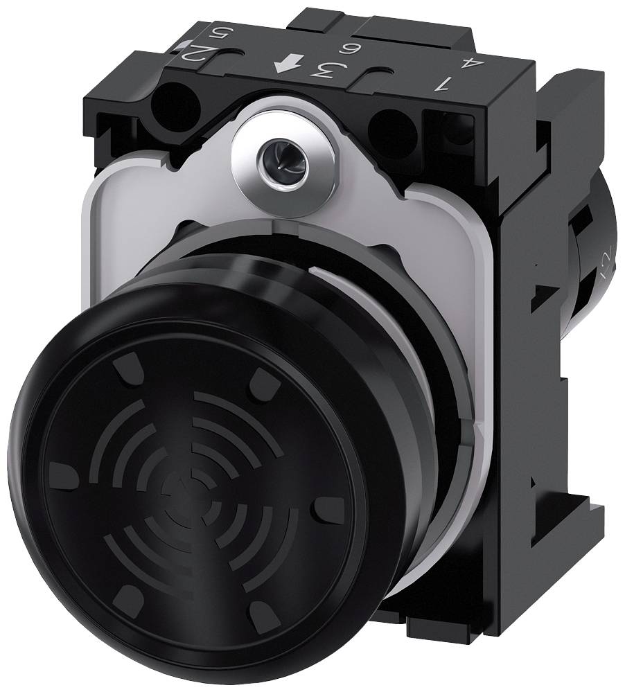 Siemens 3SU1200-6LC10-1AA0 3SU12006LC101AA0 Akoestieke melder Continue toon Zwart 1 stuk(s) Piece