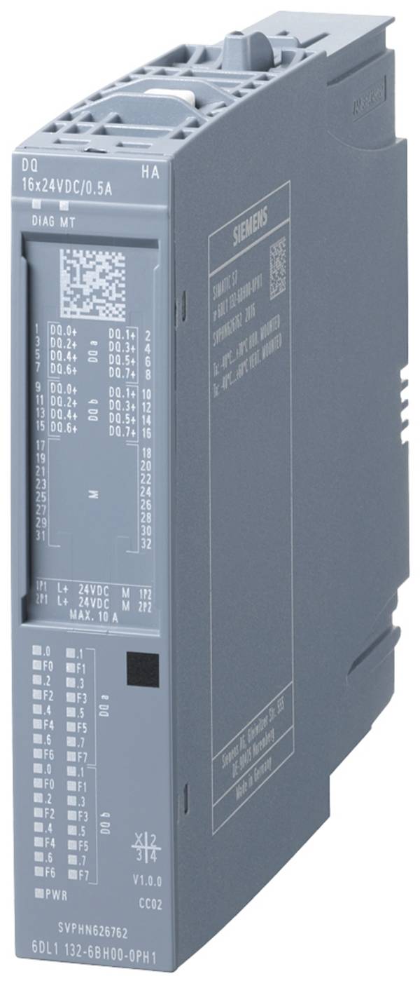 Siemens 6DL1132-6BH00-0PH1 6DL11326BH000PH1 PLC izlazni moduol 24 V/DC