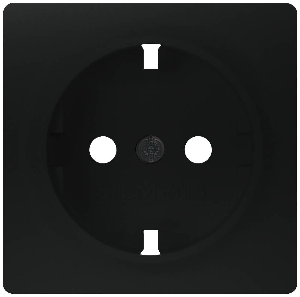 Crna utičnica u blizini, pogled sprijeda.
