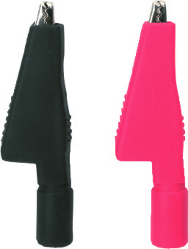 Testboy Krokoklemmen für Testboy 26 und Testboy 27 set krokodilskih stezaljki crna, crvena   1 Set