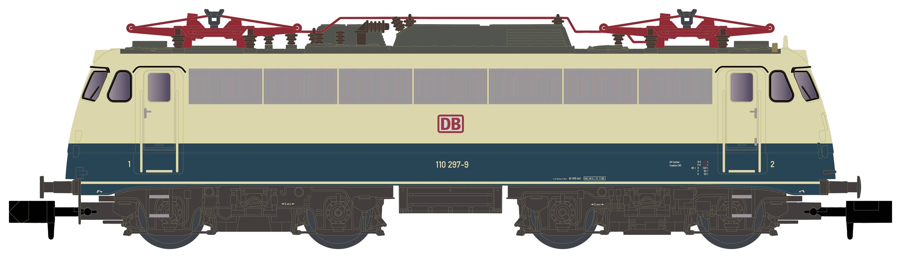 Hobbytrain H28016 N Električna lokomotiva BR 110 DB