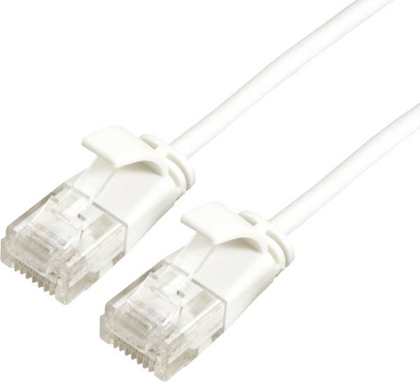 Roline green 21.44.0985 RJ45 mrežni kabel, Patch kabel CAT 6a U/UTP 5.00 m bijela nezaštićen, bez halogena, vatrostalan 1 St.