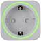 Utičnica sa zelenim svijetlećim prstenom; simbolizira aktivni status ili protok energije.