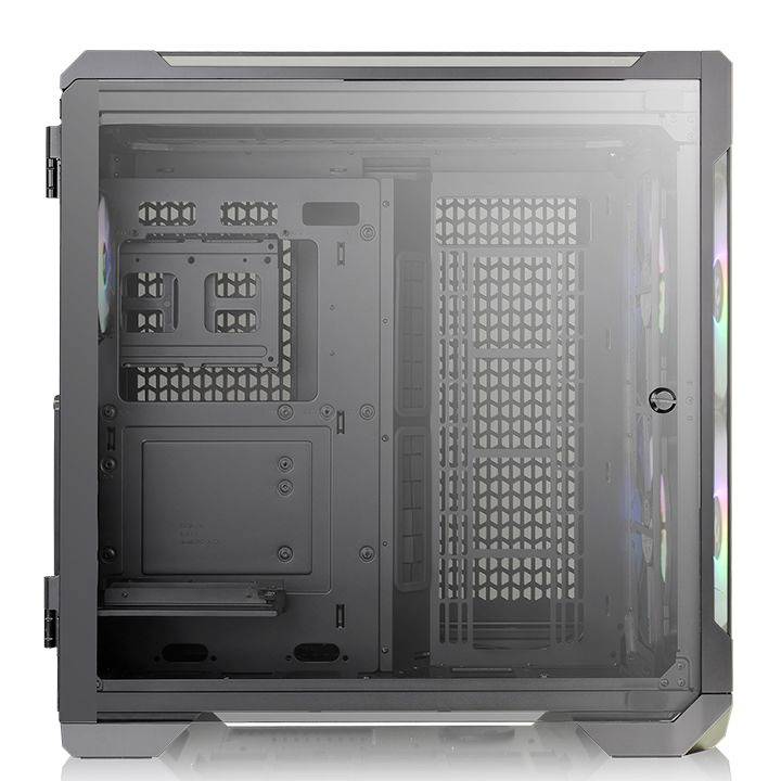 Prozirni PC kućište sa vidljivim ventilatorima i okvirom. Idealno za gaming setove s RGB osvjetljenjem.
