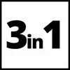 '3 u 1' crnim tekstom na bijeloj pozadini.