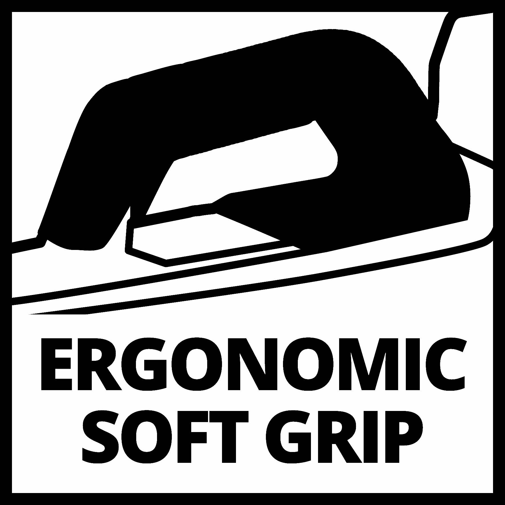 'Ergonomski udoban grip'-grafika prikazuje stiliziranu ruku s ergonomskim zahvatom iznad teksta.