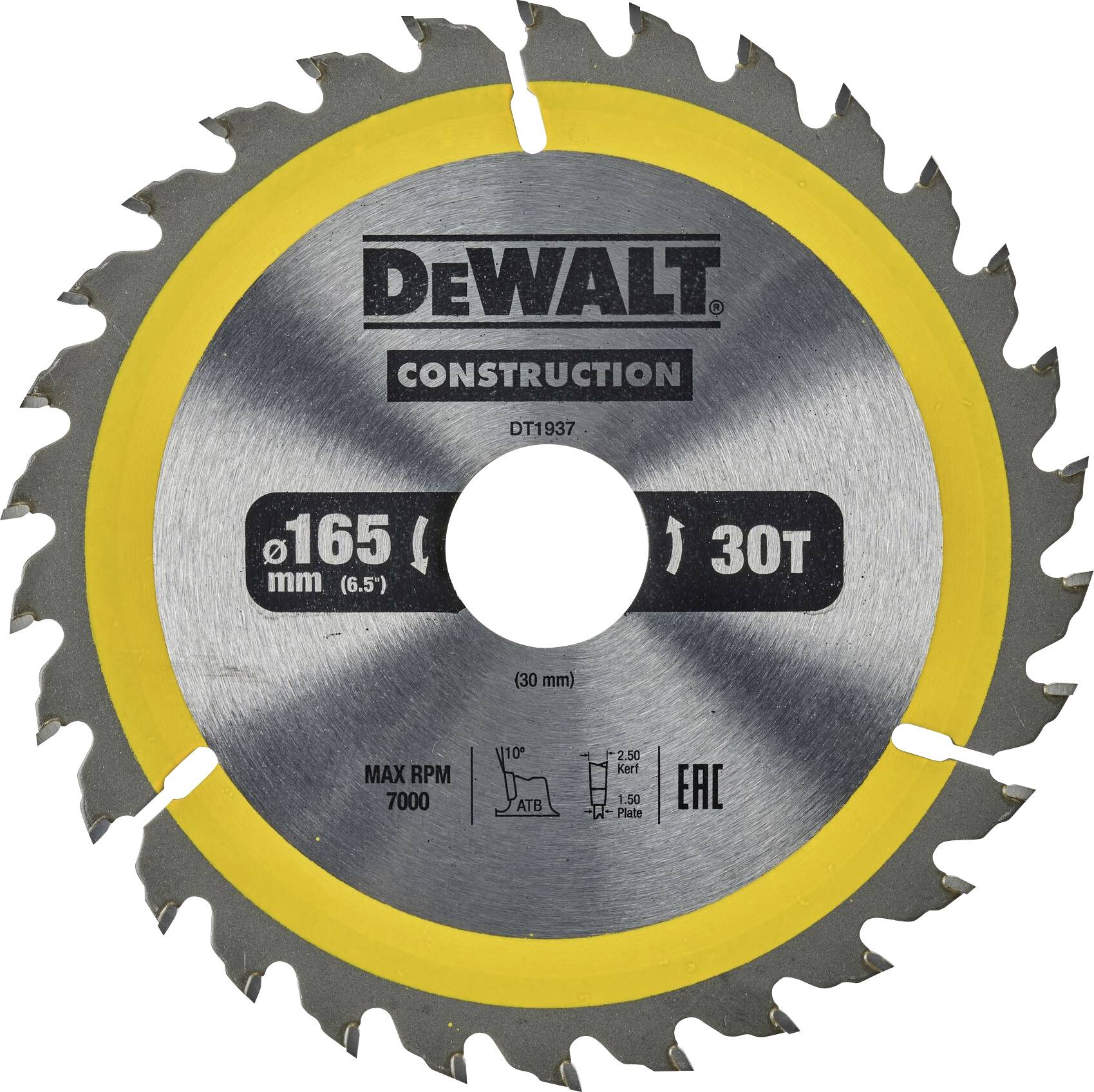 DEWALT DT1937-QZ Cirkelzaagblad 1 stuk(s)