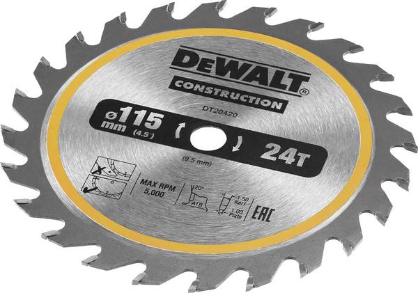 DEWALT DT20420-QZ DT20420-QZ list kružne pile 115 mm  1 St.