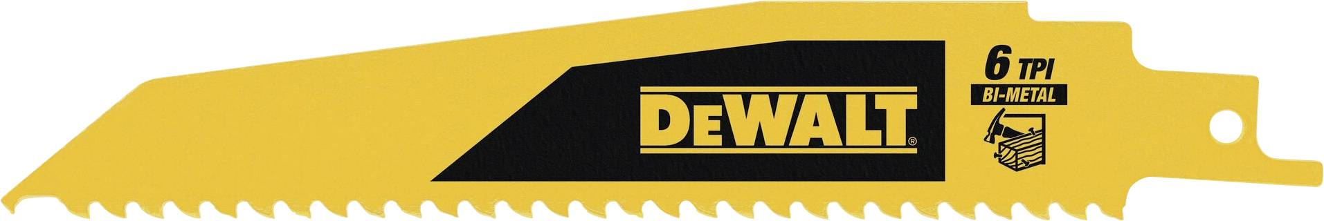 DEWALT DT90380-QZ Saebelzaagblad BIM hout 152mm 6TPI Zaagbladlengte 152 mm 5 stuk(s)