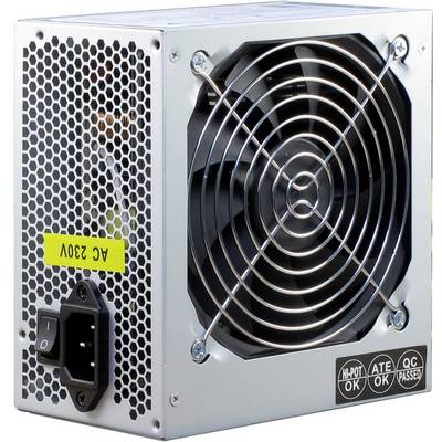 Računalni napajanje s ventilatorom, bočnom rešetkom i utičnicom smještenom na stražnjem dijelu, namijenjeno napajanju osobnog računala.