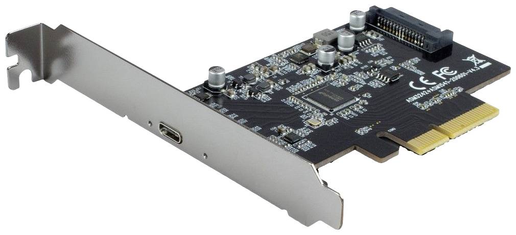PCIe proširna kartica s USB priključkom i više elektroničkih komponenata na pločici.