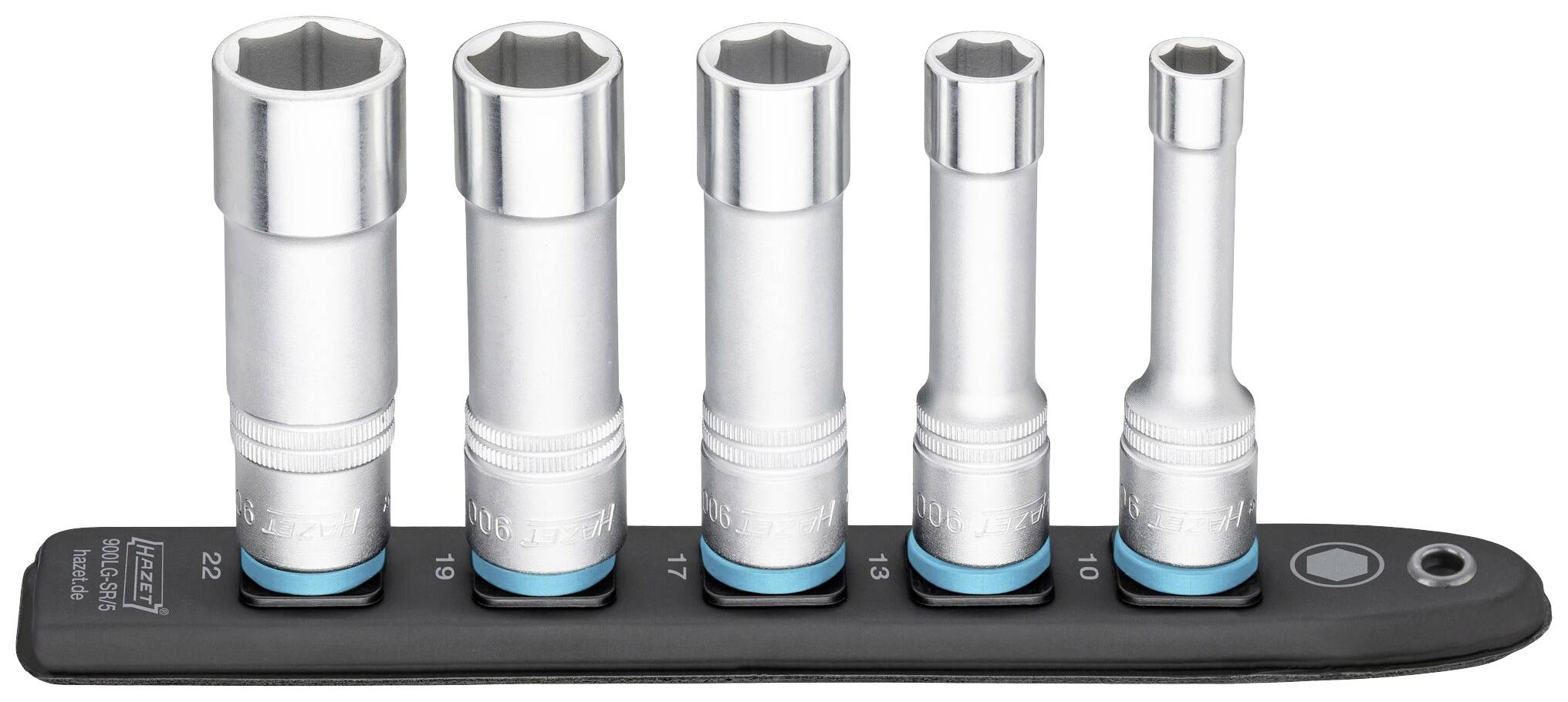 Hazet 900LG-SR/5 Dop (zeskant) Houderstrip 12.5 mm 1/2 5-delig Vierkant, 1/2 (12,5 mm)