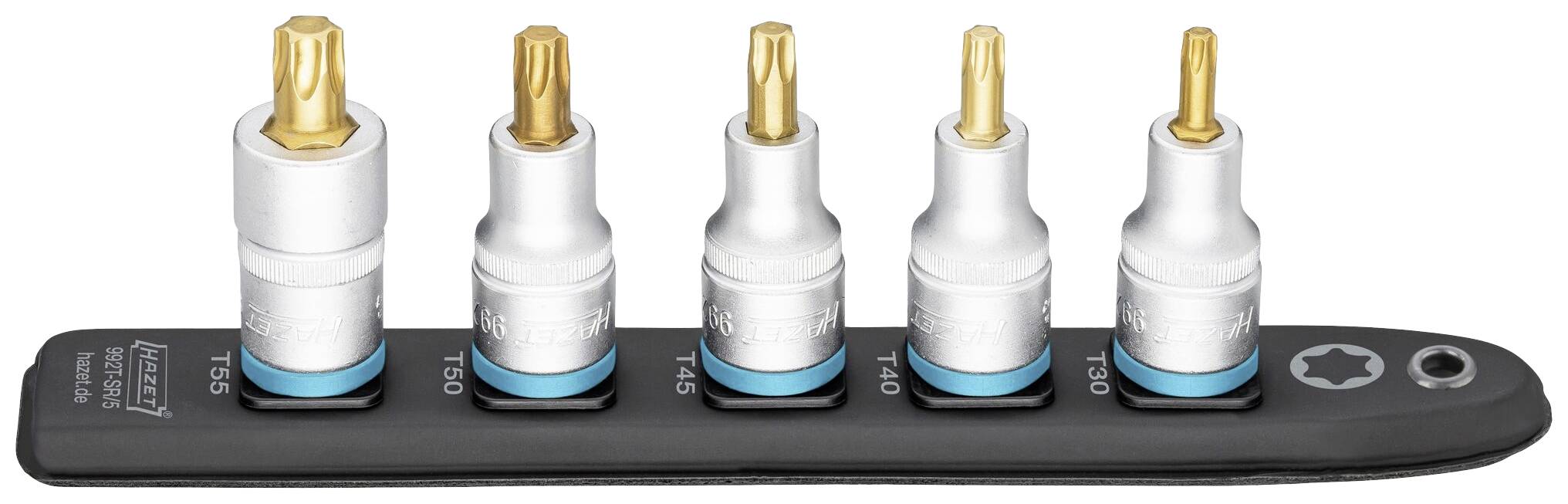 Hazet 992T-SR/5 Binnen-Torx Houderstrip 12.5 mm 5-delig Vierkant, 1/2 (12,5 mm)