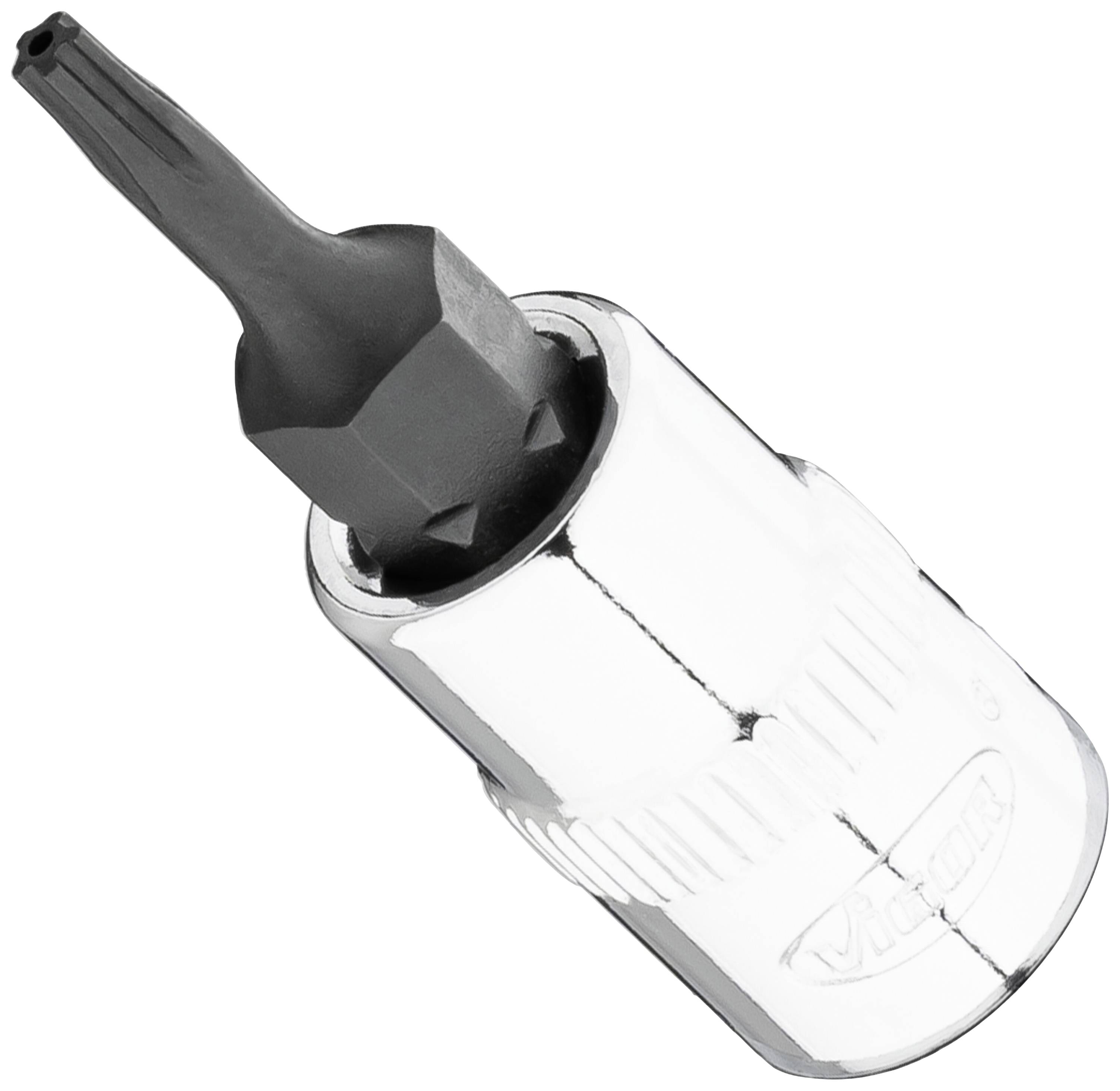 Vigor V7037-IPR8 Binnen-vijfster Schroevendraaierdop Met pinnen 6.3 mm T 8 H 1 stuks Vierkant, 1/4 (6,3 mm)
