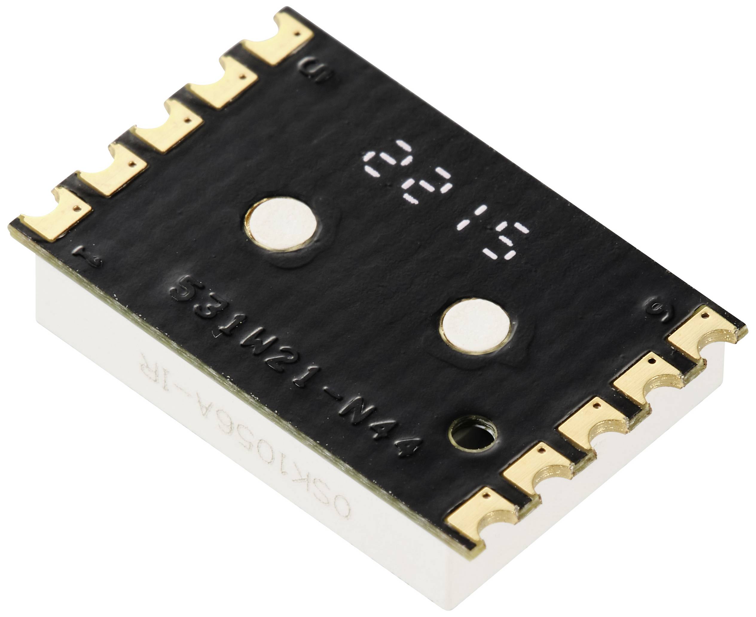 Elektronički komponenta s više metalnih priključaka i natpisom '2215' na vrhu.