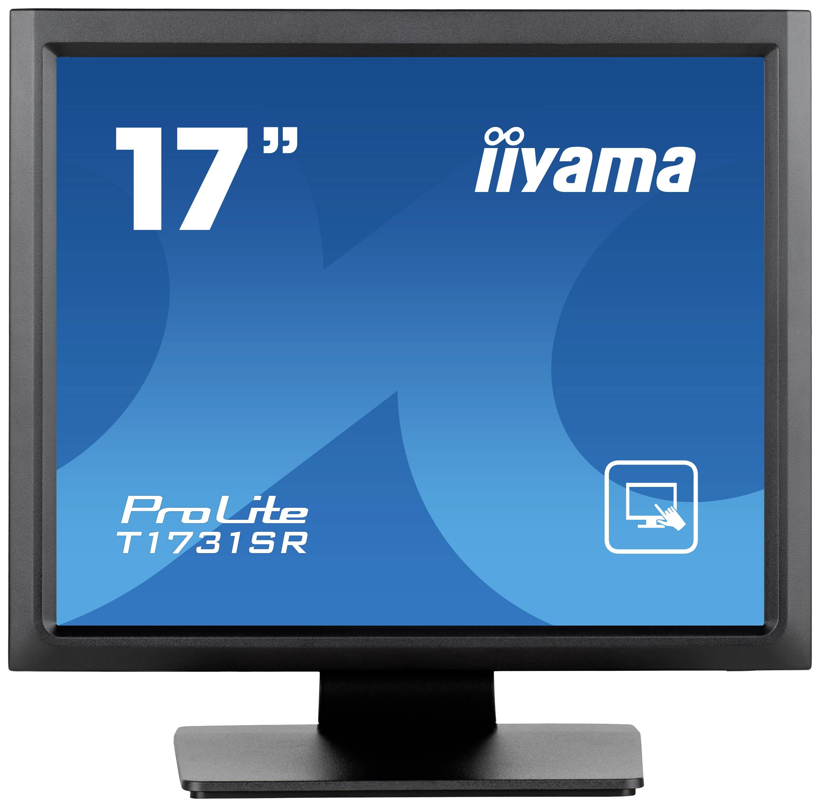 17-inčni iiyama ProLite T1731SR monitor s touch ekranom i ikonom zaslona na plavoj pozadini.