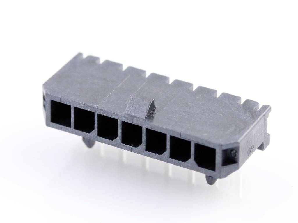 Molex 436500700 Male header, inbouw (standaard) Totaal aantal polen: 7 Rastermaat: 3 mm Inhoud: 1 stuk(s) Tray