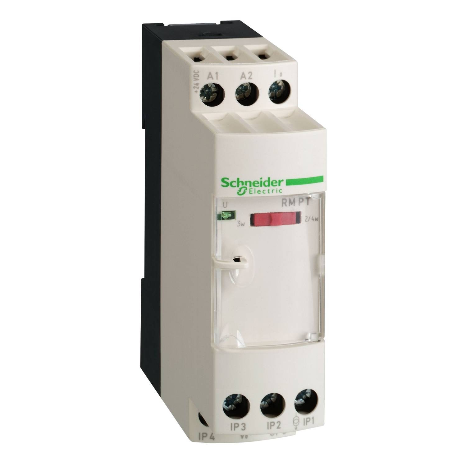 Schneider Electric Meetomvormer Pt100, 0-+500&deg;C/32-932&deg;F, 0-10 V/0-20 mA/4-20 mA, universeel RMPT70BD