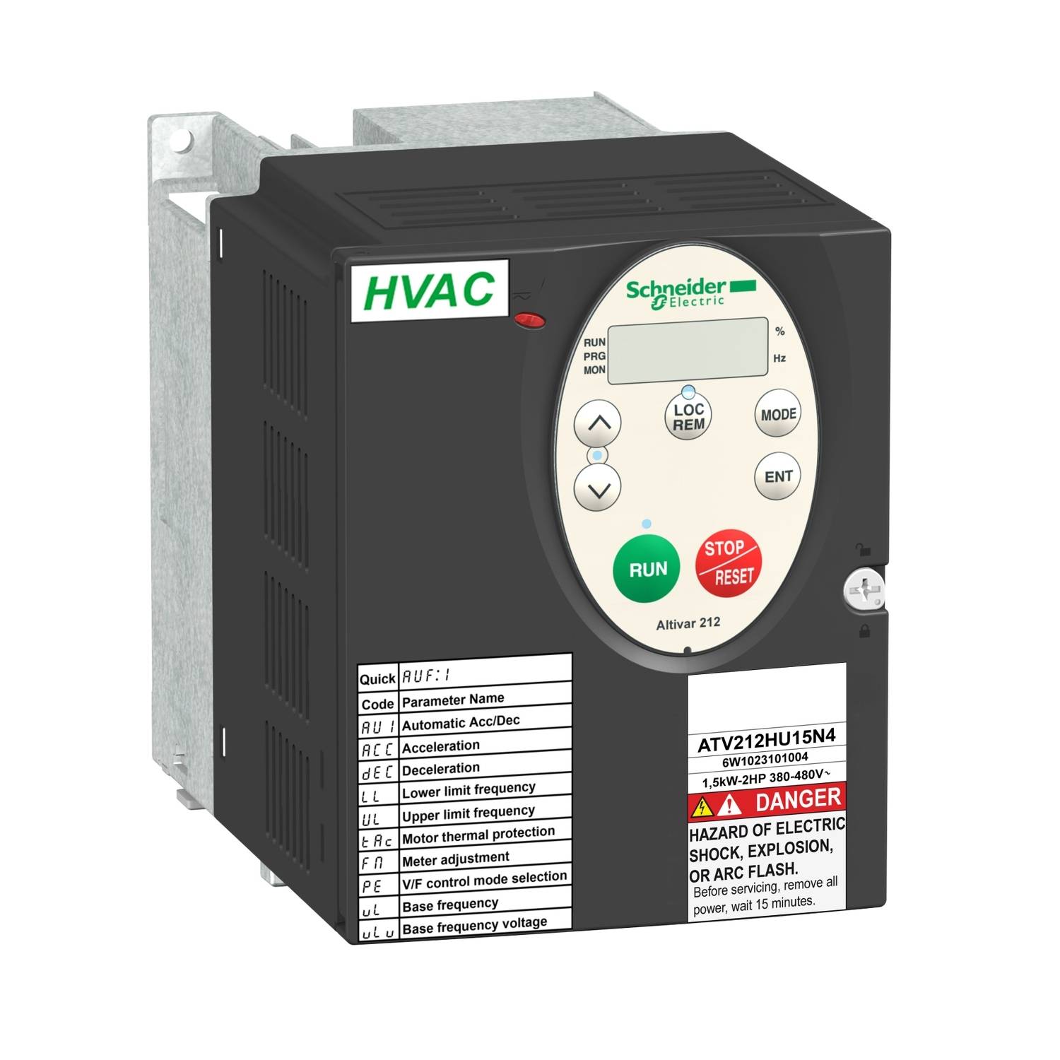 Schneider Electric Frequentieregelaar ATV212HU22N4 2.2 kW 3-fasig