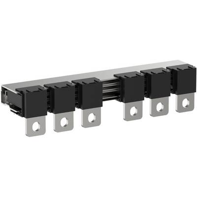 Električki element s nekoliko metalnih jezičaka u nizu. Radi se o spoju za mosni ispravljač ili banku dioda.
