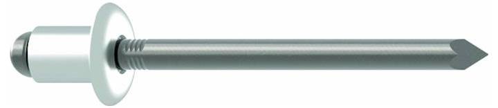 Gesipa 1455170 Popnagel (Ø x l) 5 mm x 12 mm RVS RVS RVS Blindniet A2/A2 5x12mm Standard KS 6,0-8,0mm 500 stuk(s)