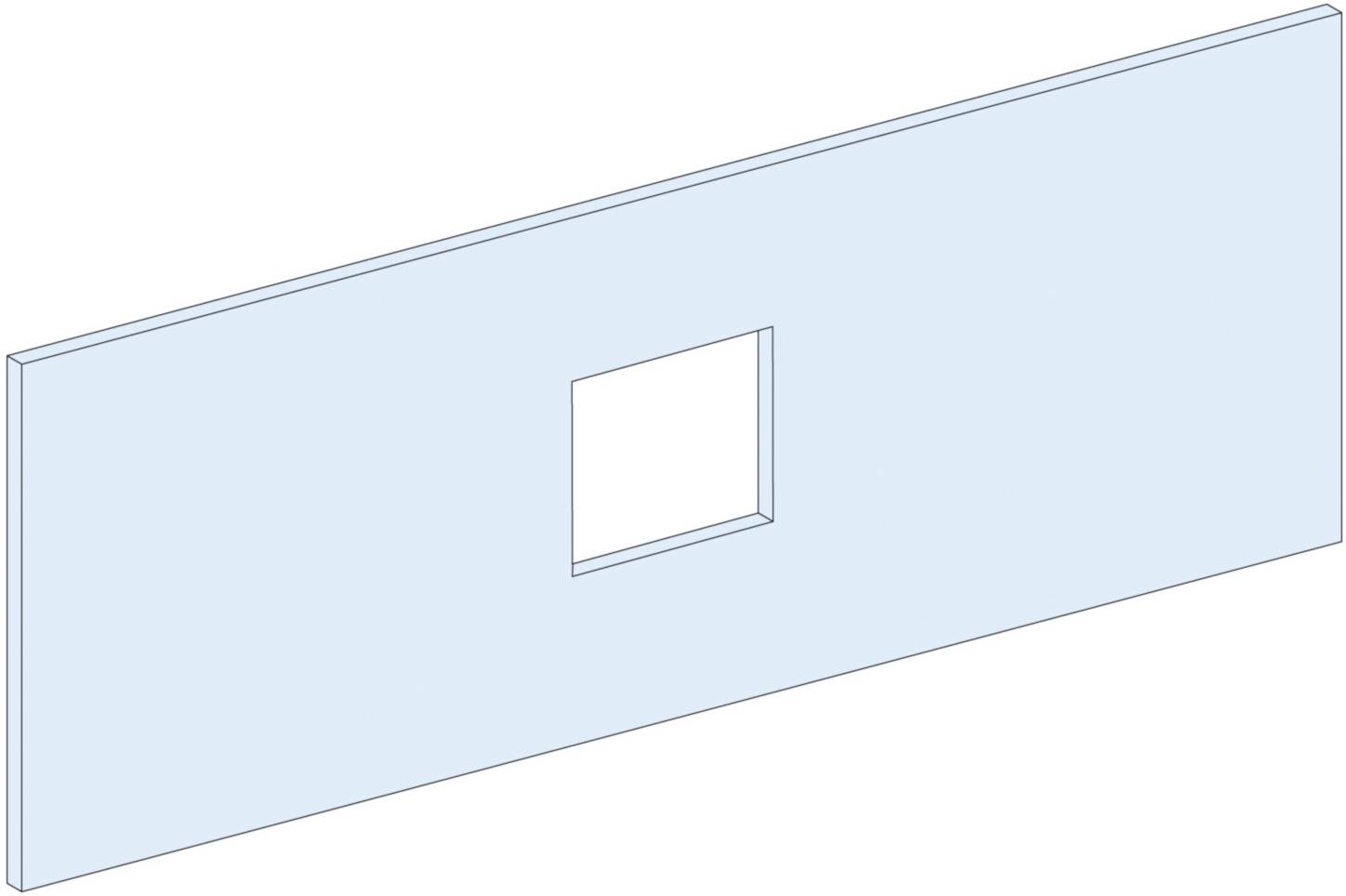Schneider Electric LVS03657 PrismaSeT-P, frontplaat, Compact NSX/NSX Vigi400-630 3-4-polig, inschuiftechniek, horizontaal, breedte = 650 mm, hoogte = 6 modules
