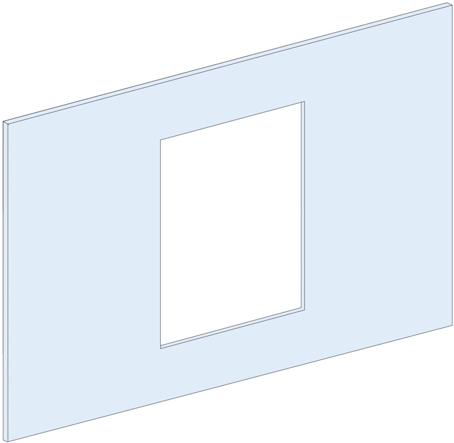 Schneider Electric LVS03701 PrismaSeT-P, frontplaat, Compact NS630b-1600 3-4-polig, motoraandrijving, vaste inbouw, verticaal, breedte = 650 mm, hoogte = 7