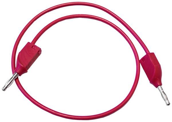 Mueller Electric BU-2929-M-39-2 mjerni vod banana utikač 4 mm banana utikač 4 mm 0.99 m crvena 1 St.