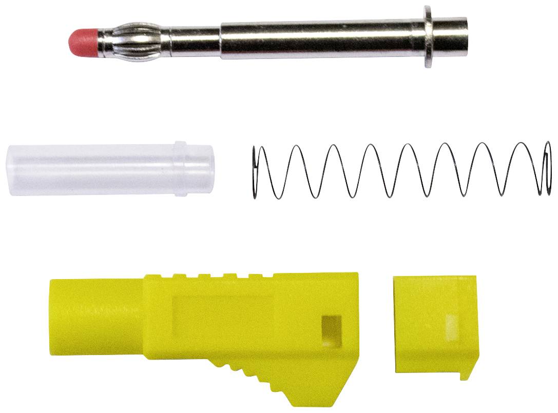 Mueller Electric BU-3261410-4 Banaanstekker Bananenstekker Geel