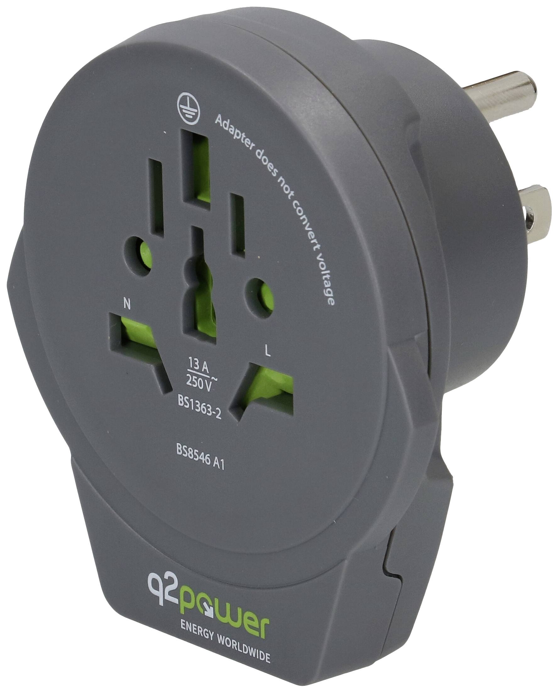 Q2 Power 1.100150-TH putni utikač