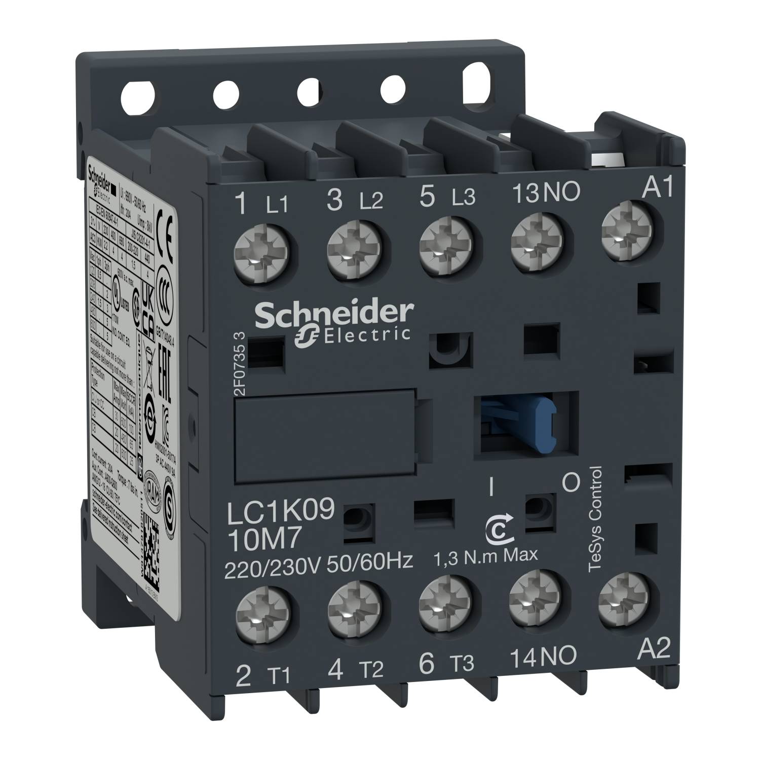 Schneider Electric LC1K0910D7 Vermogensbeveiliging 3x NO 1 stuk(s)