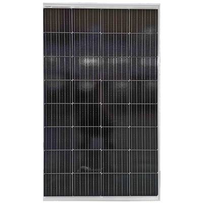 Solarni modul s pravokutnim, tamno plavim ćelijama koje su odvojene tankim, bijelim linijama, na bijeloj pozadini.