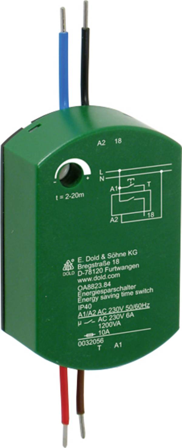 Dold 0031760 OA8823.84 prekidač za uštedu energije višefunkcijski 230 V/AC 1 St. Vremenski opseg: 3 - 60 min 1 zatvarač Piece