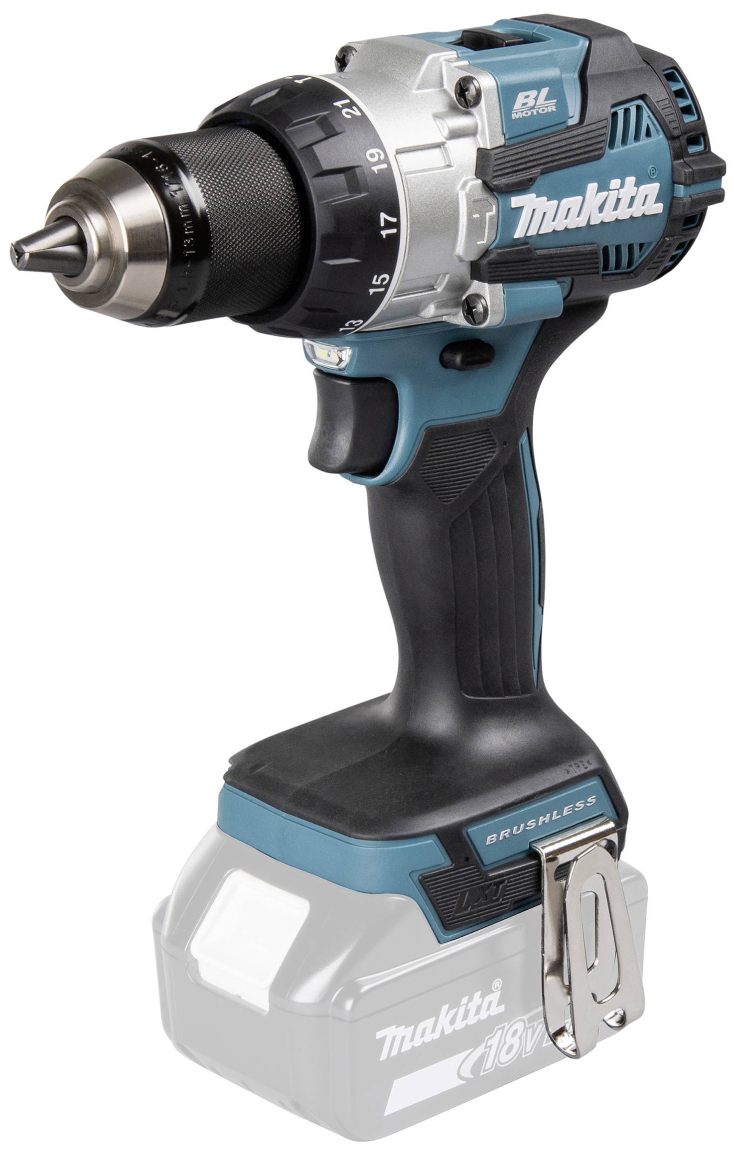 Makita DHP489Z 2-v&auml;xel-Slagborrmaskin batteri 620 W borstfri, exkl. batteri/laddare, Utan laddare