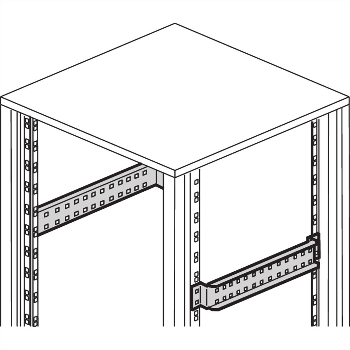 nVent SCHROFF 22117377 19 inch Montagemateriaal Geschikt voor kastdiepte: 800 mm Meerdere kleuren