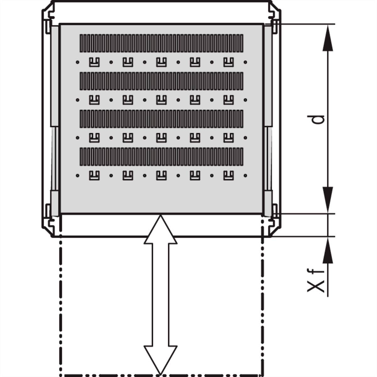 nVent SCHROFF 22130355 Apparaatschap (b x d) 400 mm x 677 mm 1 stuk(s)