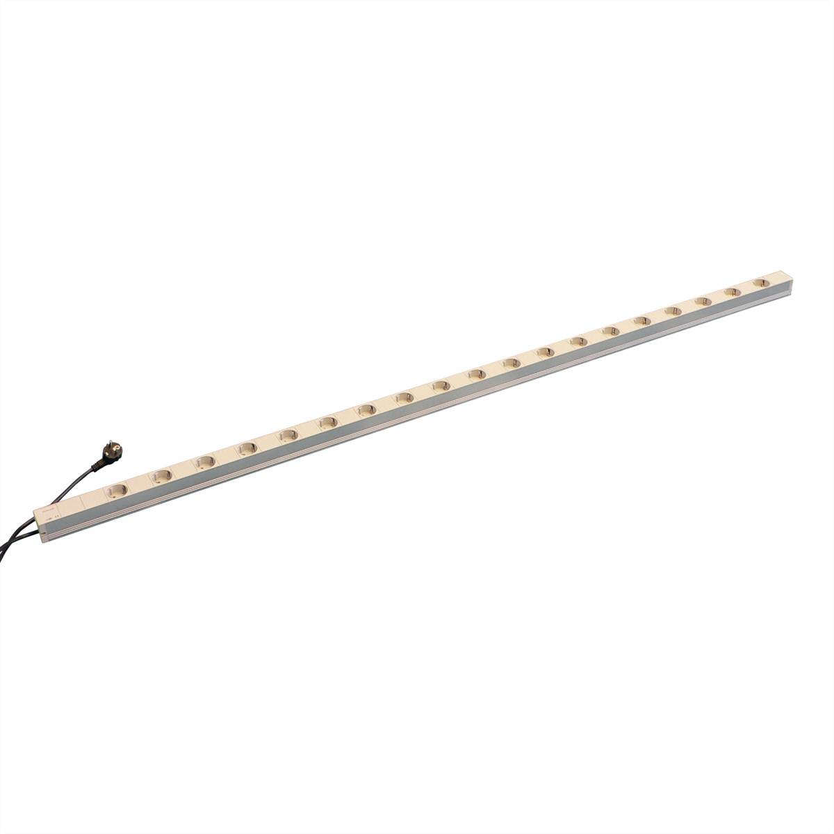 nVent SCHROFF 60110205 19 inch Stekkerdoos voor patchkast 1 HE Geaarde contactdoos Grijs