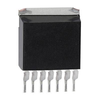 Crni, pravokutni elektronički element sa šest metalnih pins-ova na donjoj strani, vjerojatno tranzistor ili integrirani krug.