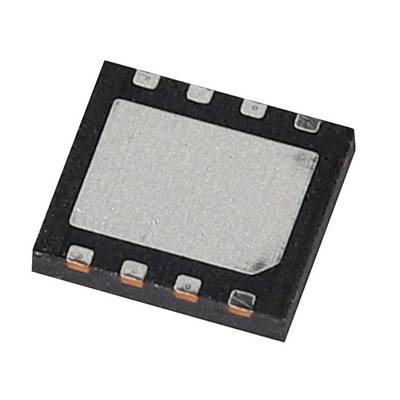 Elektronički čip u kvadratnom obliku, s nekoliko priključnih točaka na vrhu, na bijeloj pozadini.