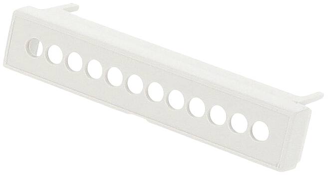 Hammond Electronics 1597D4MTC6 Klemmenafdekking ABS-PC Grijs (l x b x h) 70 x 20 x 14 mm 1 stuk(s)