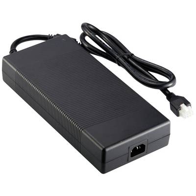 Crni mrežni adapter s kabelom i utikačem, pogodan za napajanje elektroničkih uređaja.