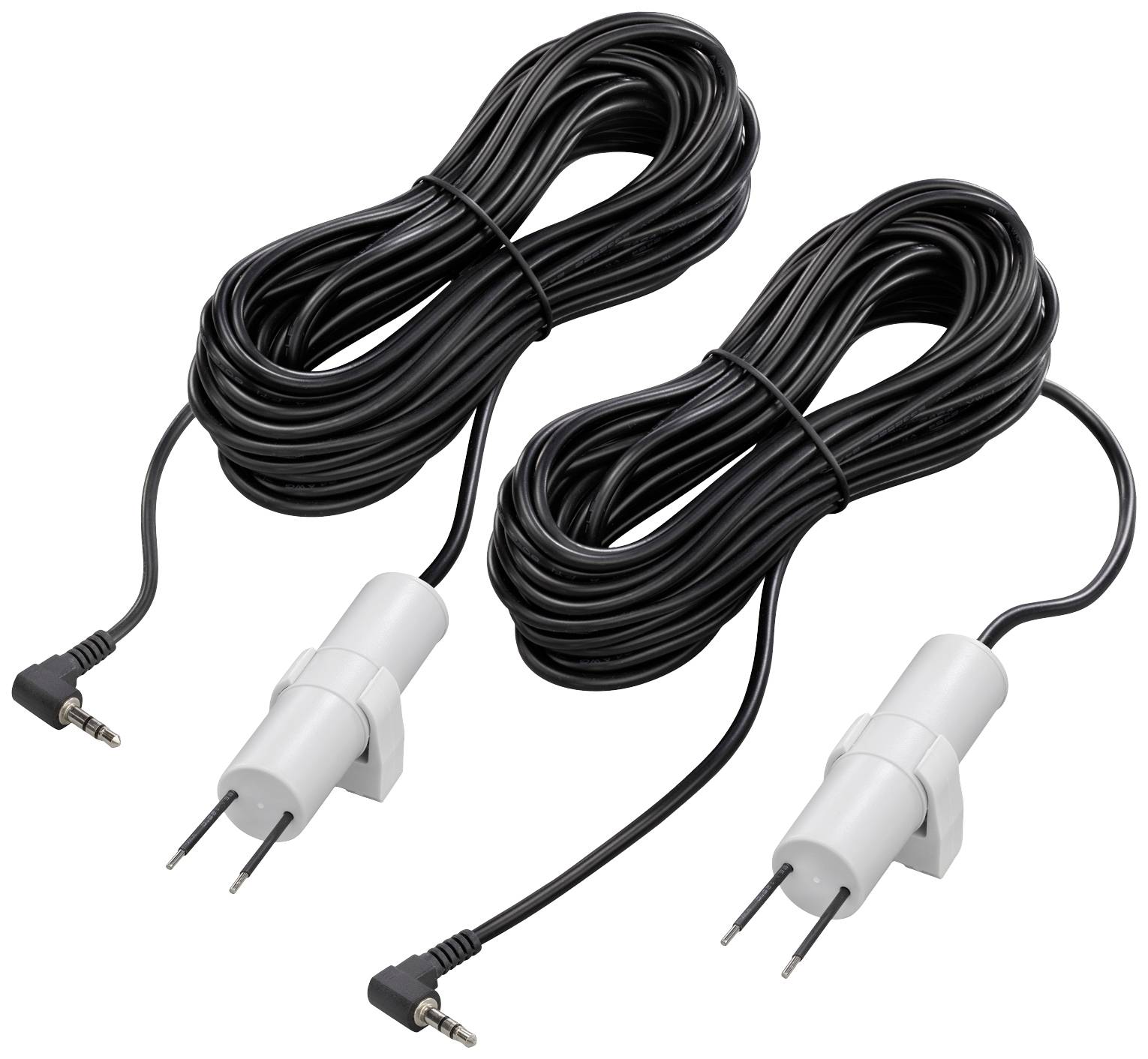 Dva elektrodni žica sa utičnim priključcima koji se koriste za povezivanje uređaja.