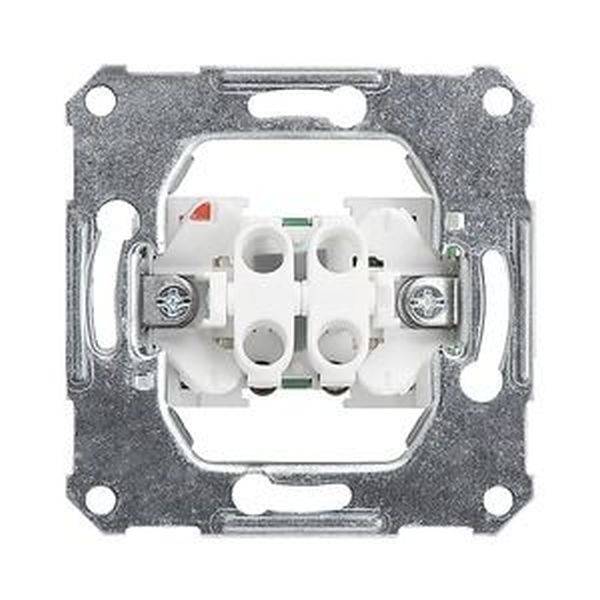 Električki umetni prekidač u metalnom okviru, pogodan za ugradnju na zid.