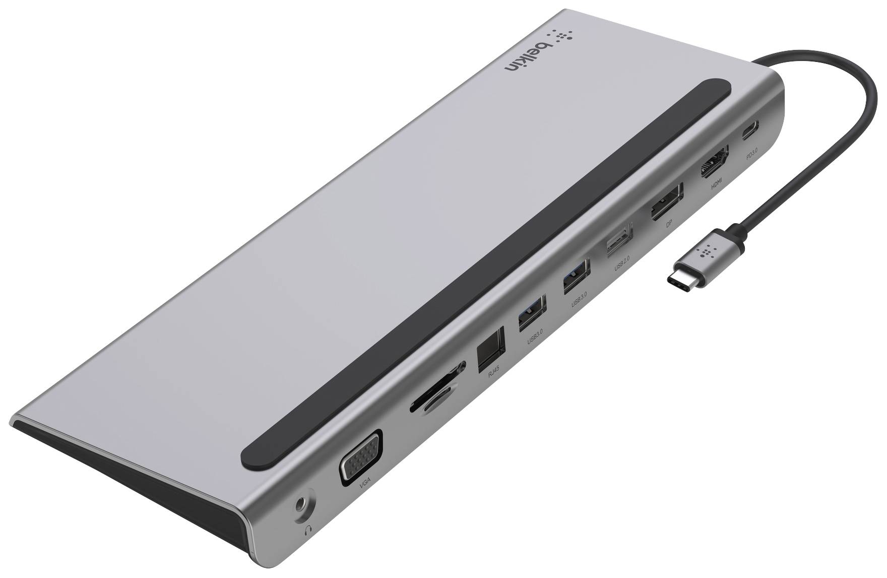 Belkin USB-C® priključna stanica INC004btSGY Pogodno za marku: Universal integrirani čitač kartica, USB-C® Power Deliver-0