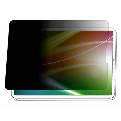 Tablet s ekranom zatamnjenim 50% prikazuje šarene svjetlosne pruge.