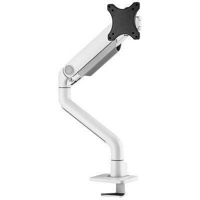 Podesivi nosač monitora u srebrnoj boji za pričvršćivanje na stol. Povećava fleksibilnost i ergonomiju na radnom mjestu.