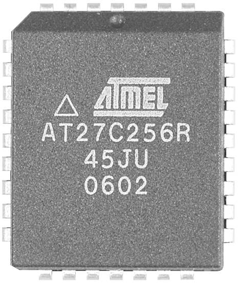Microchip Technology AT27C020-90JU Geheugen-IC PLCC-32 PROM 2.048 MBit 256 K x 8 Tube afbeelding 1
