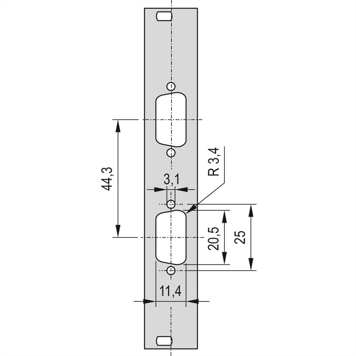 nVent SCHROFF 30118336 Voorplaat 1 stuk(s)