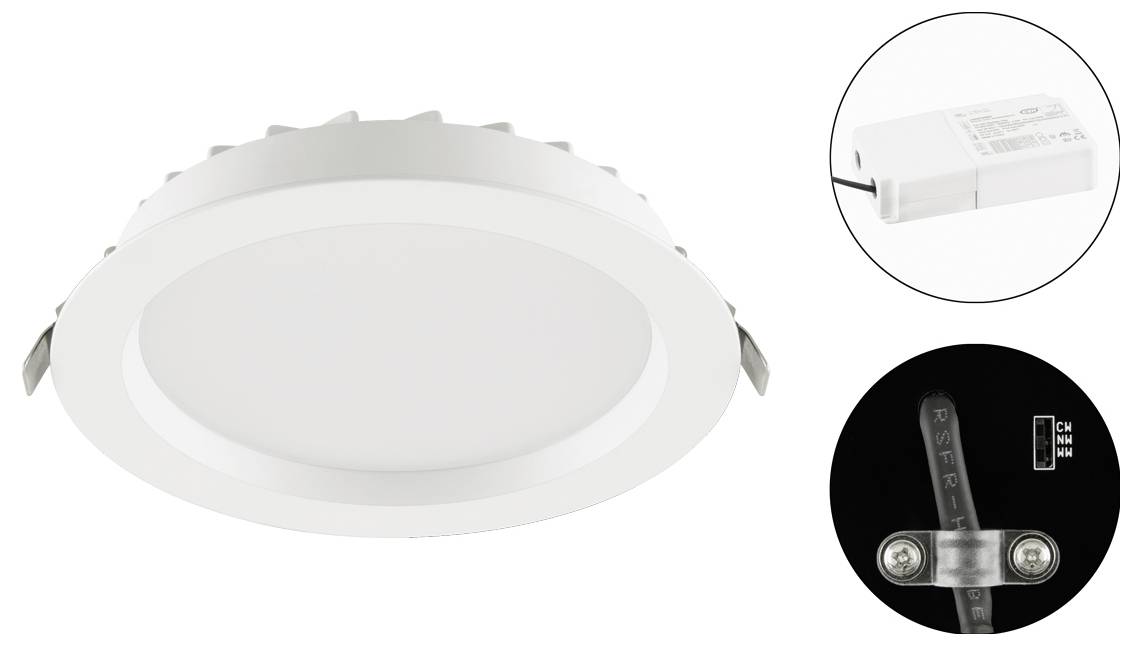 EVN LD54350125 LD54350125 LED stropni reflektor LED LED fiksno ugrađena-1